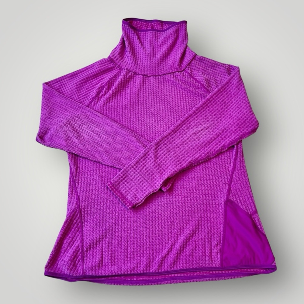 Champion Womens XL Plum Purple Textured Cowl Neck Running Jacket W/ Pocket Used - Picture 7 of 8